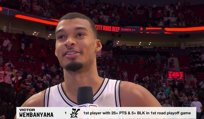 马刺19分逆转开拓者 文班亚马创NBA历史神迹